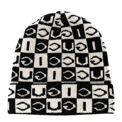Gucci Wool Appside Beanie L Black Ivory 1 of 7