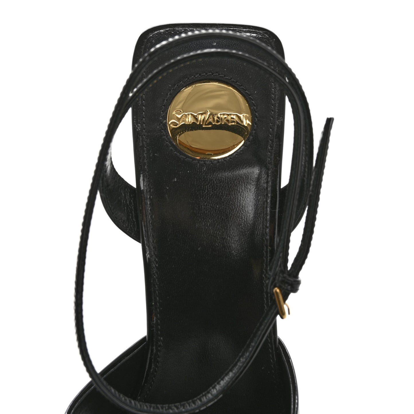 Patent Calfskin La Scandale 110 Sandals 38.5 Black