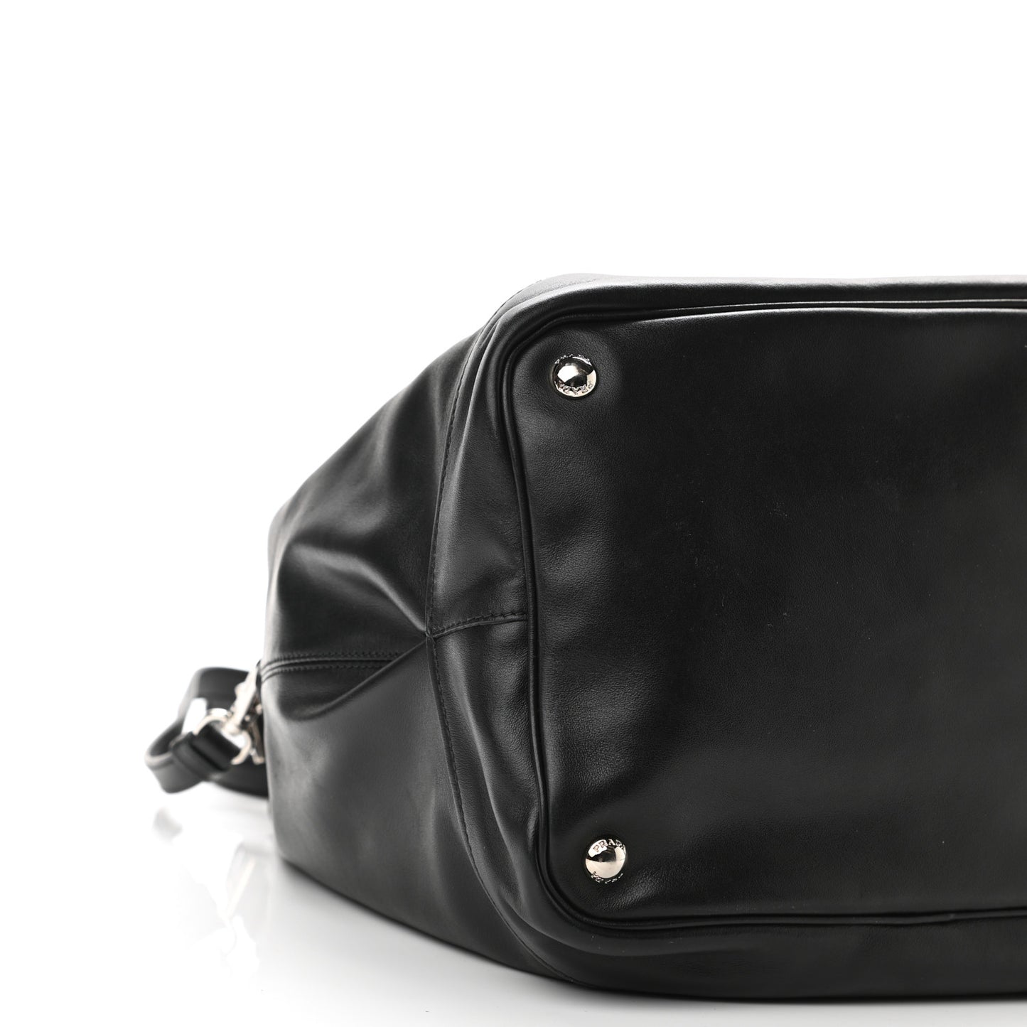 Soft Calfskin Bucket Bag Black