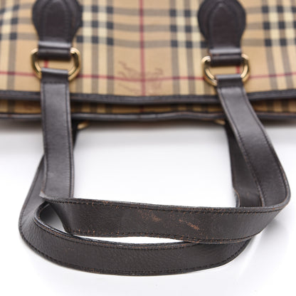 Burberry Haymarket Check Medium Regent Tote Chocolate 7 of 16