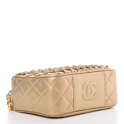 Chanel Metallic Lambskin Quilted Camera Case Gold 4 of 15