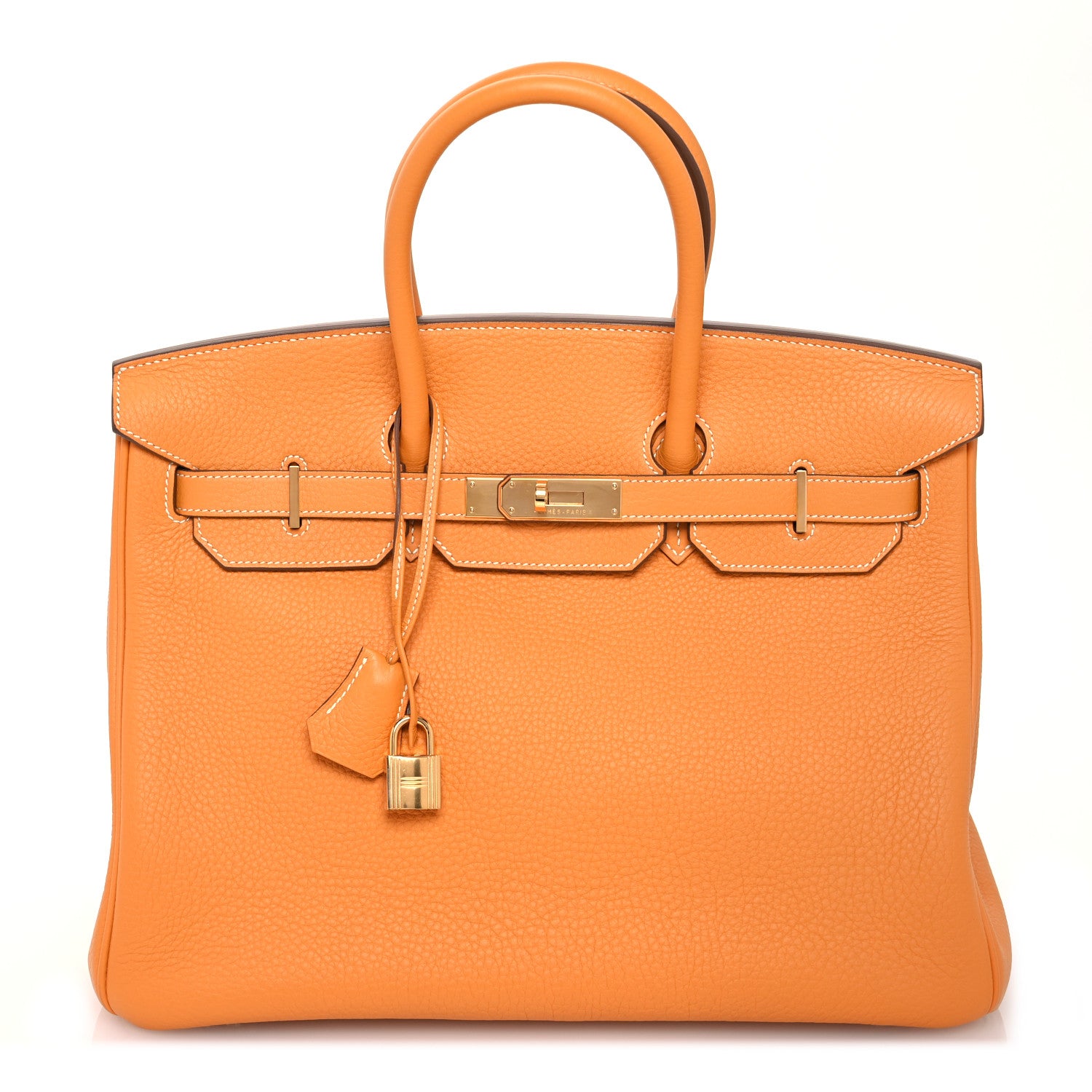 Hermes Taurillon Clemence Birkin 35 Moutarde 1 of 15
