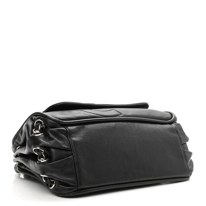 Chanel Calfskin Diagonal Ligne Flap Black 3 of 16