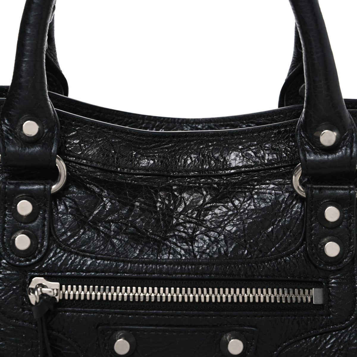 Balenciaga Agneau Arena Silver Hardware Small Le City Black 8 of 10