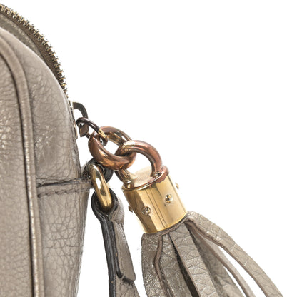 Gucci Metallic Pebbled Calfskin Small Soho Disco Bag Golden Beige 14 of 20