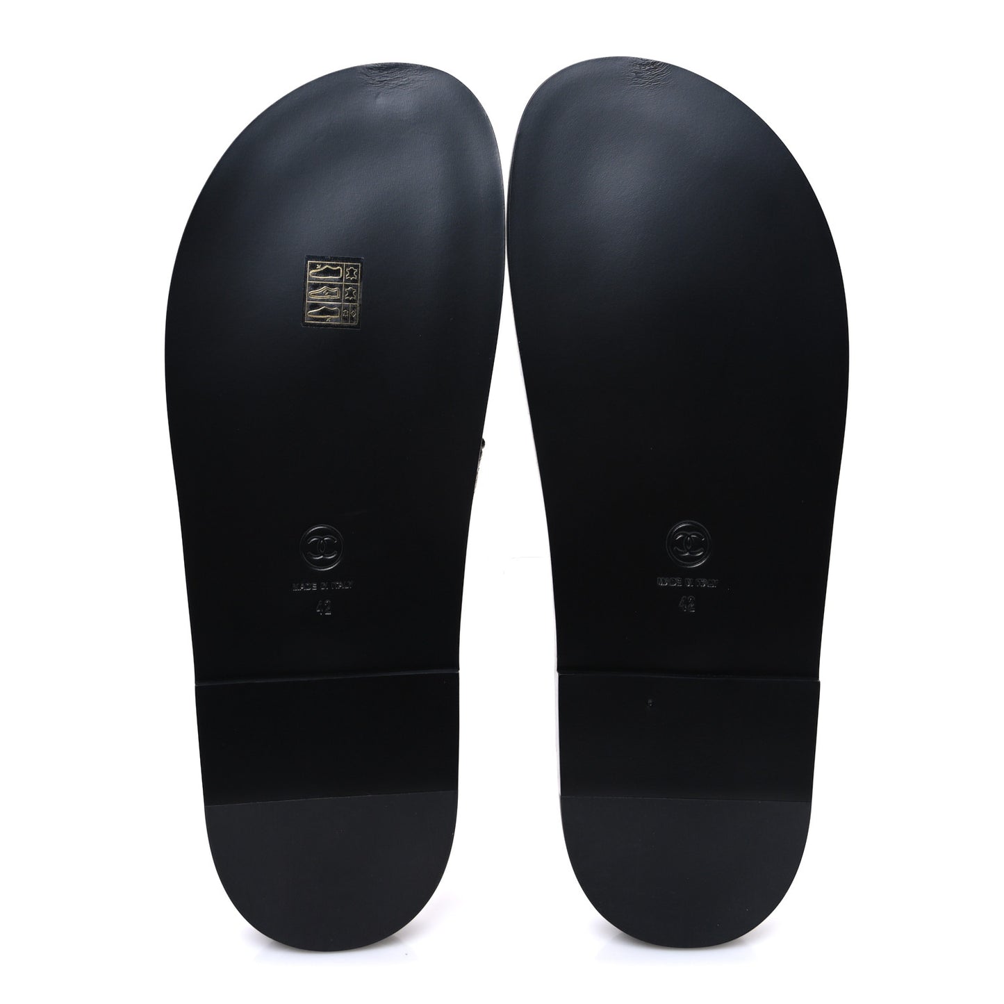 Grained Calfskin Velcro Dad Sandals 42 Black
