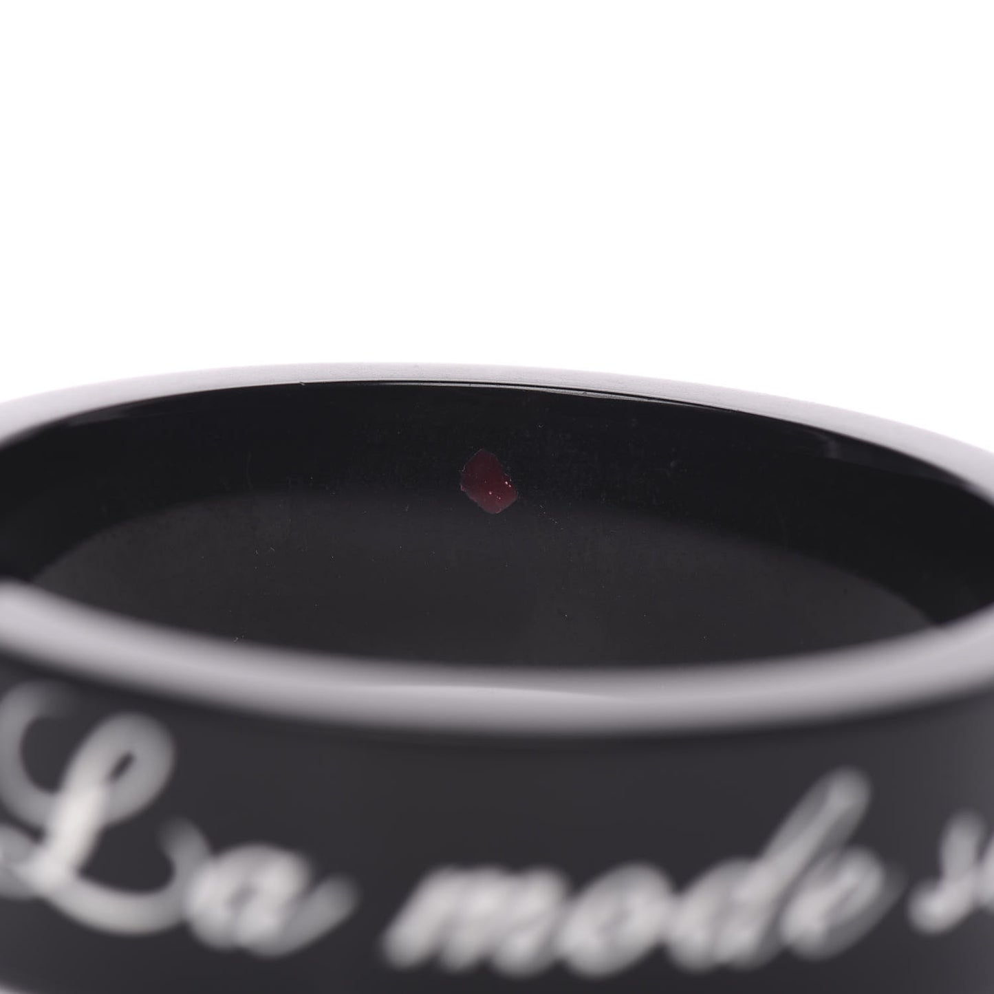 Resin Coco Bangle Bracelet Black