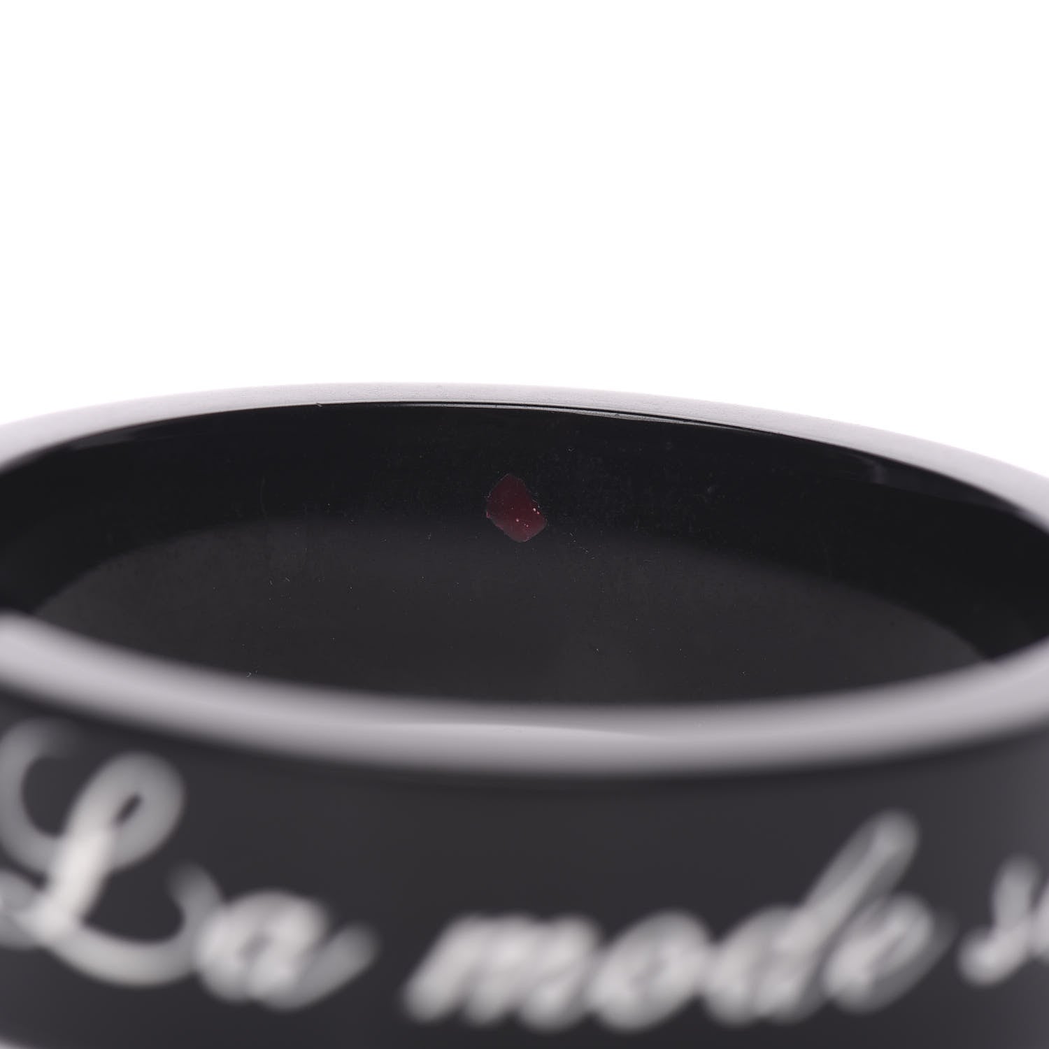 Chanel Resin Coco Bangle Bracelet Black 4 of 6
