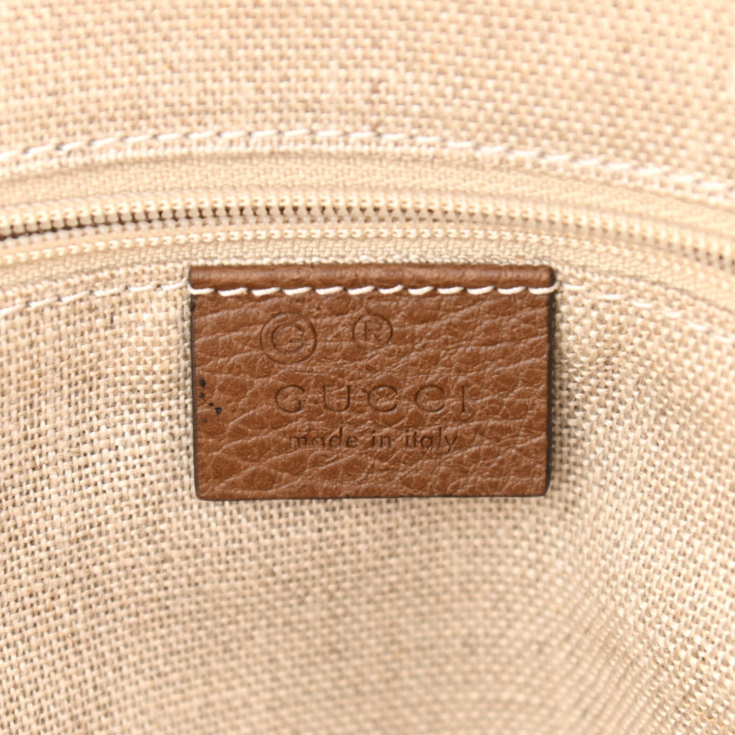 Monogram Medium Bree Shoulder Bag Beige Tabacco