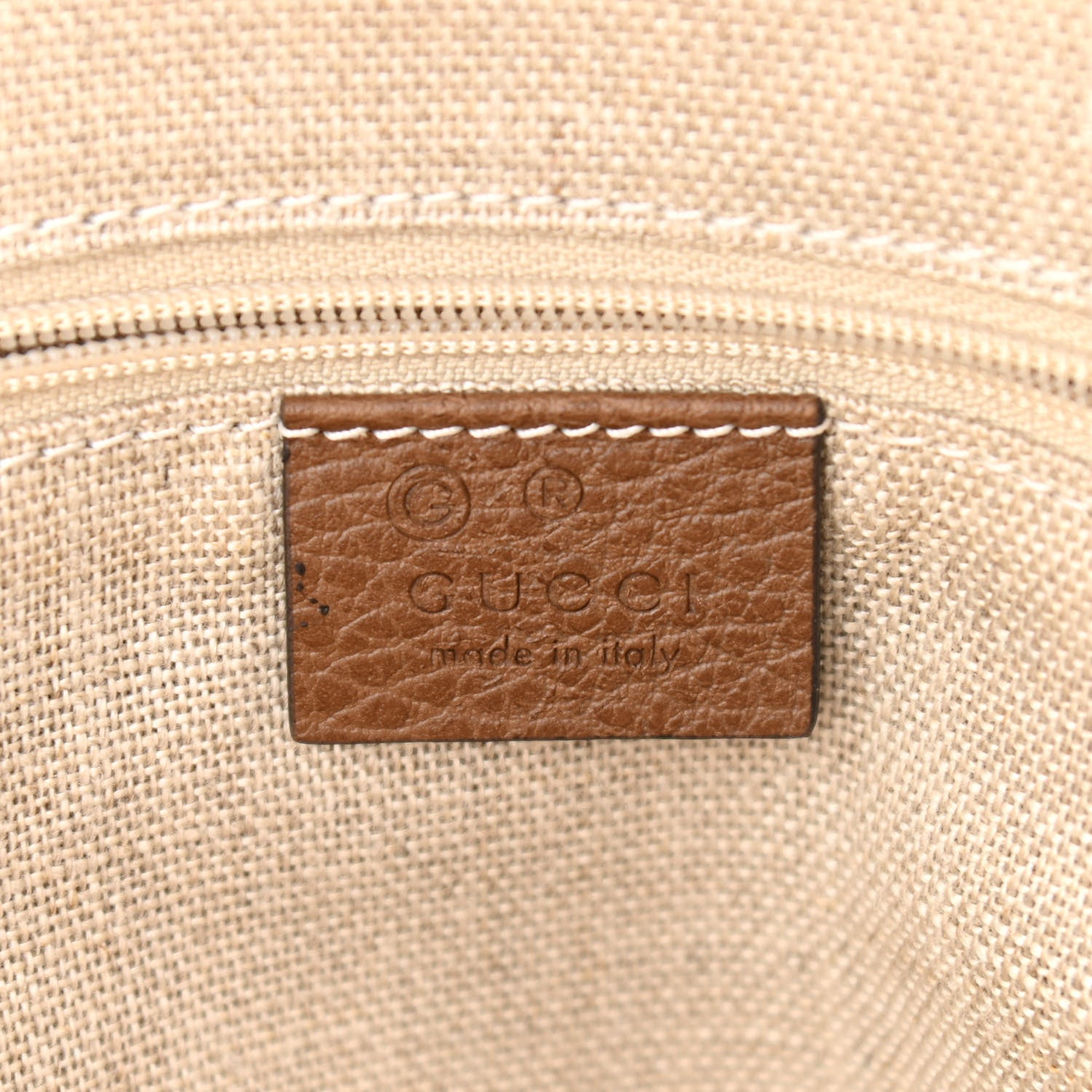 Gucci Monogram Medium Bree Shoulder Bag Beige Tabacco 8 of 11