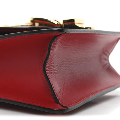 Gucci Calfskin Mini Sylvie Chain Shoulder Bag Hibiscus Red 9 of 10