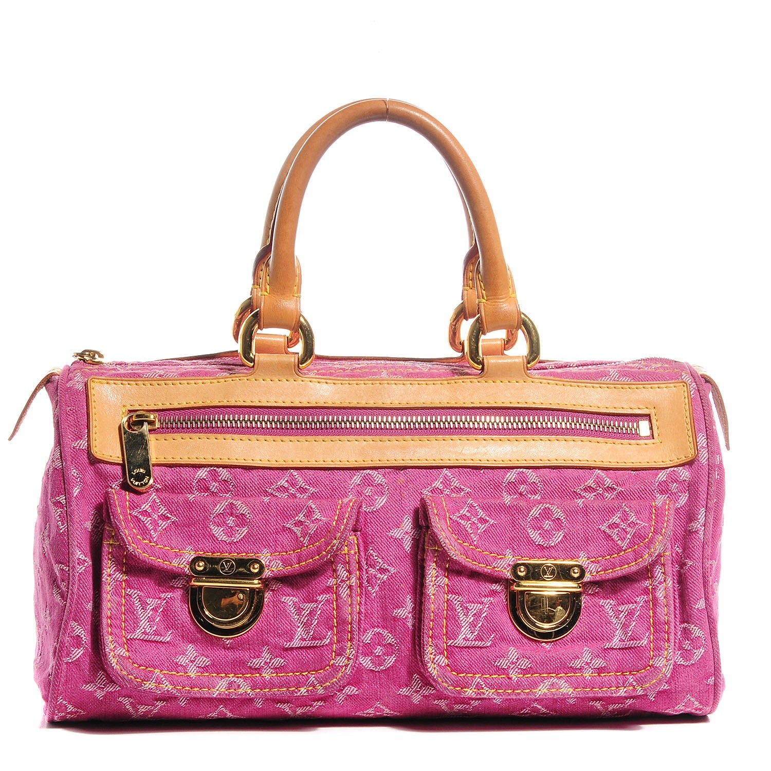 Louis Vuitton Monogram Denim Neo Speedy Fuchsia 1 of 7
