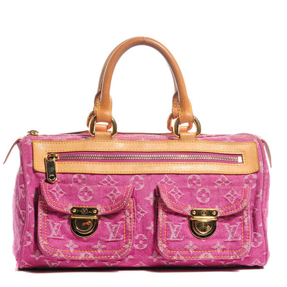 Louis Vuitton Monogram Denim Neo Speedy Fuchsia 1 of 7