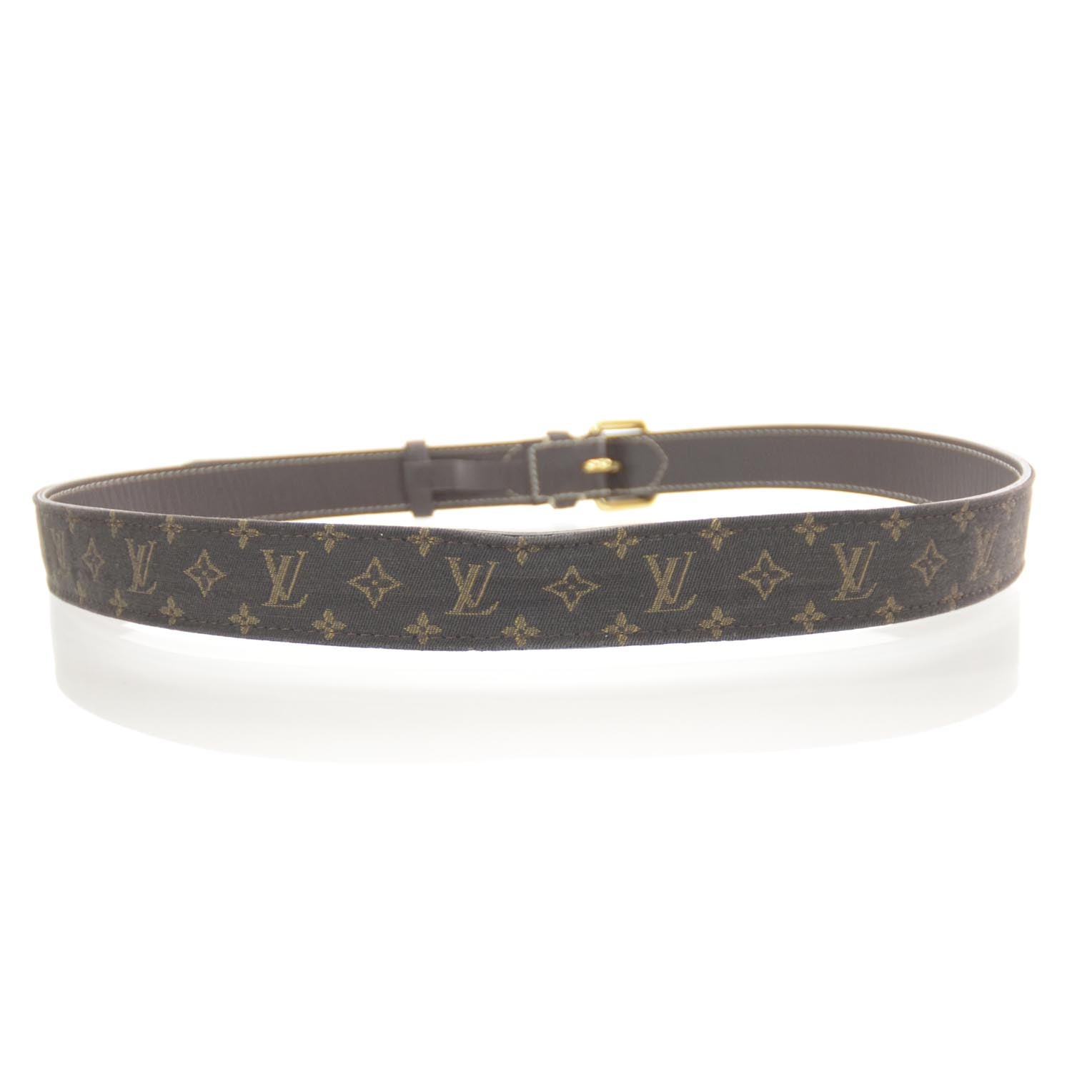 Louis Vuitton Mini Lin Mongram Ebene Belt 38 2 of 6