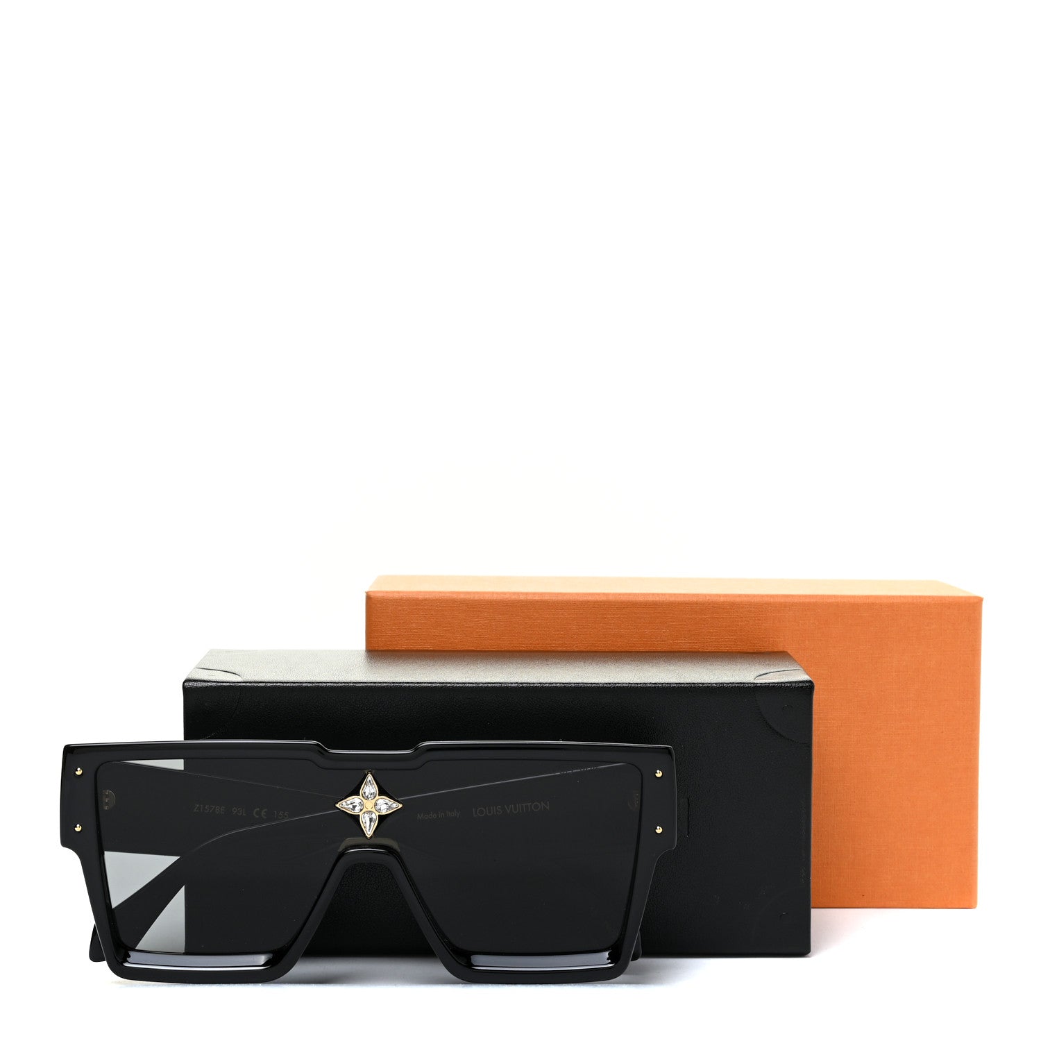 Louis Vuitton Acetate Cyclone Sunglasses Z1578E Black 9 of 9