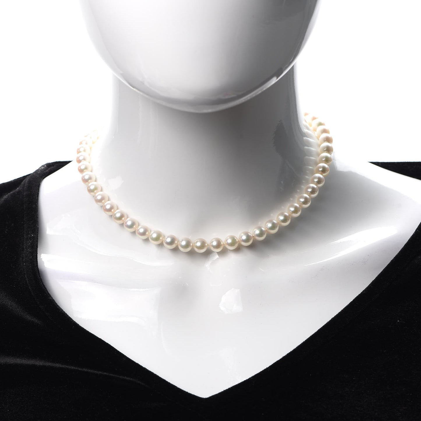 18K Yellow Gold Akoya Pearl 7.5mm Signature Strand Necklace