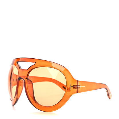 Tom Ford Acetate Serena Sunglasses Transparent Amber 1 of 7