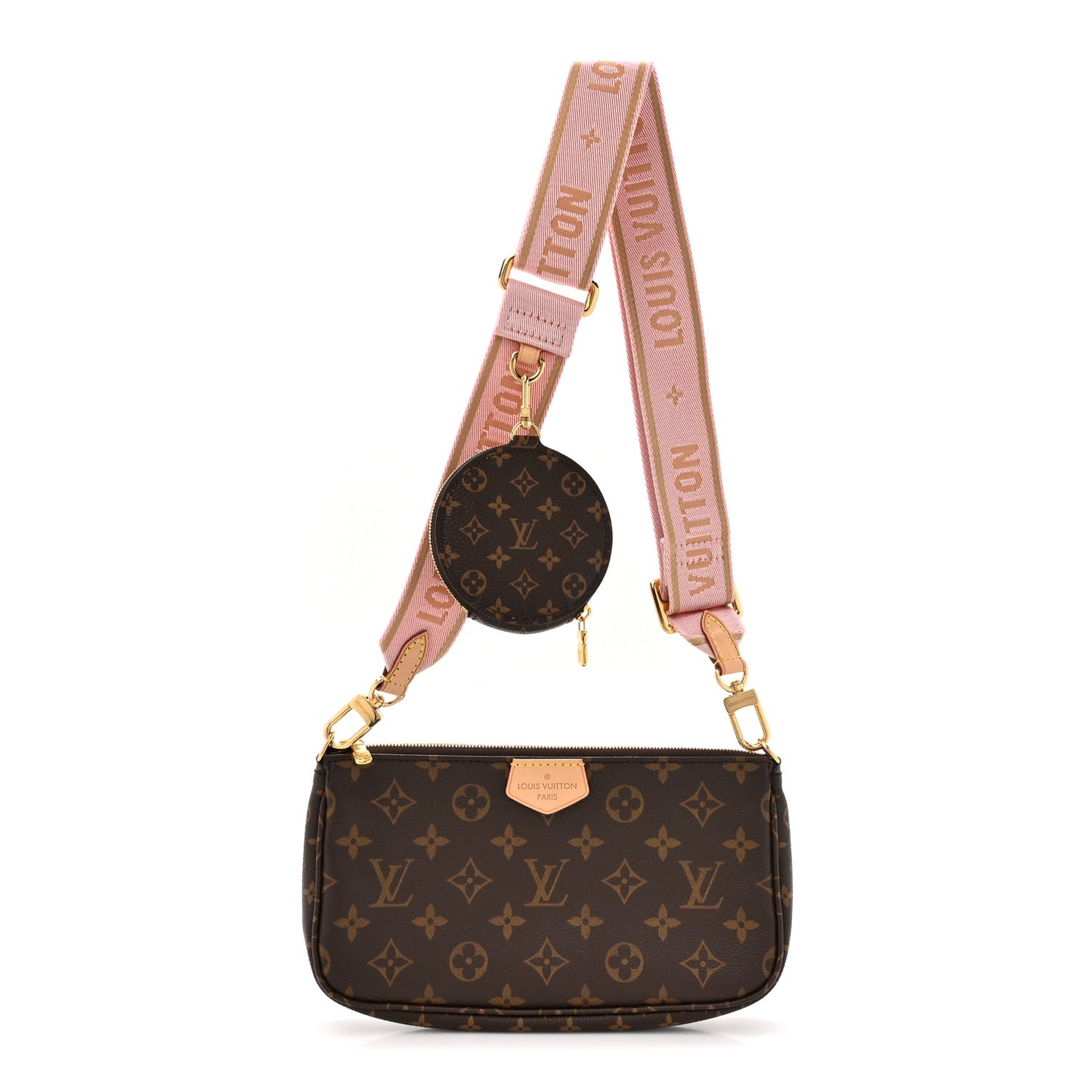 Monogram Multi Pochette Accessories Rose Clair