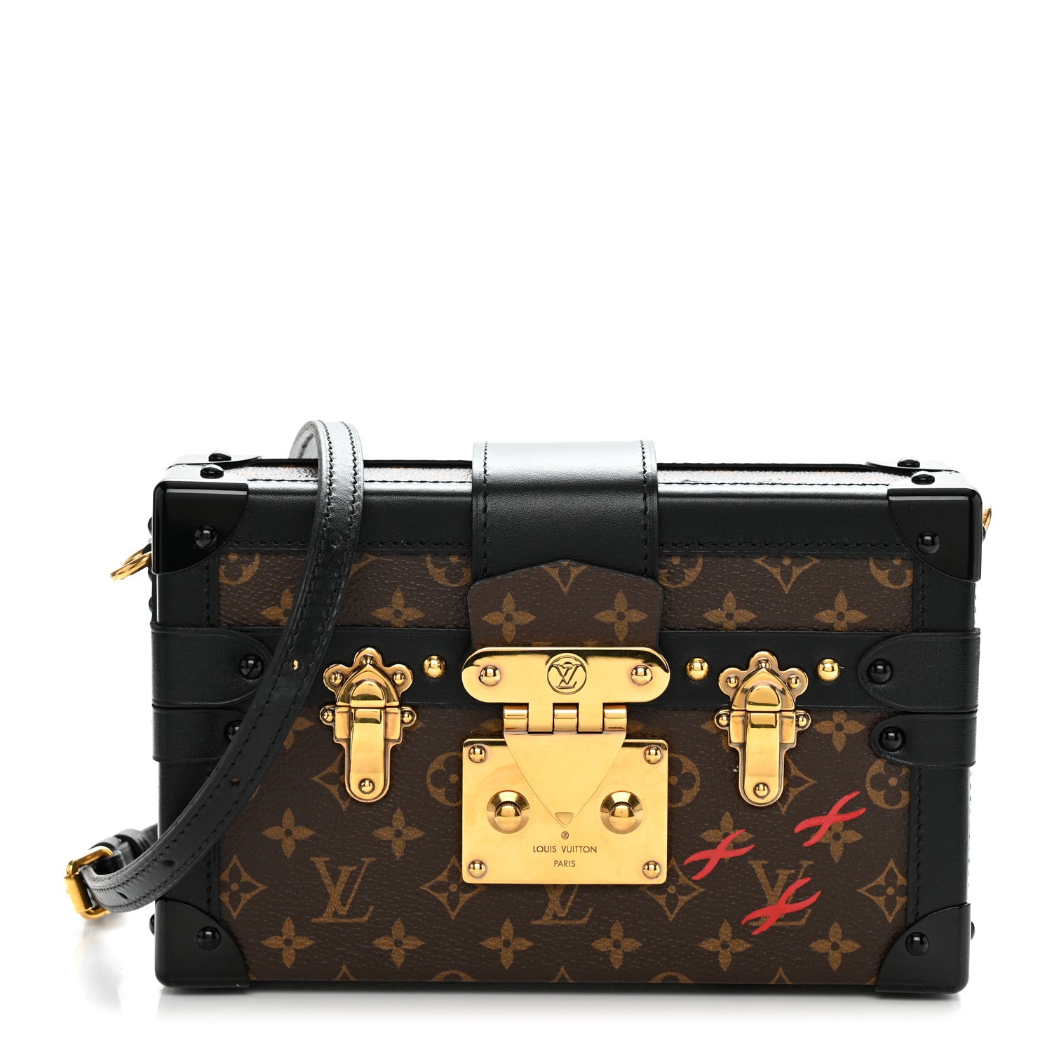 Louis Vuitton Monogram Petite Malle Black 1 of 12