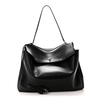 Balenciaga Smooth Calfskin Rodeo XL Top Handle Handbag Black Black 1 of 9
