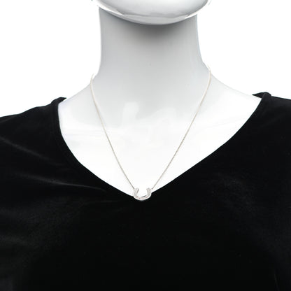 Tiffany Sterling Silver Horseshoe Pendant Necklace 2 of 6