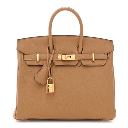 Hermes Togo Birkin 25 Biscuit 1 of 11