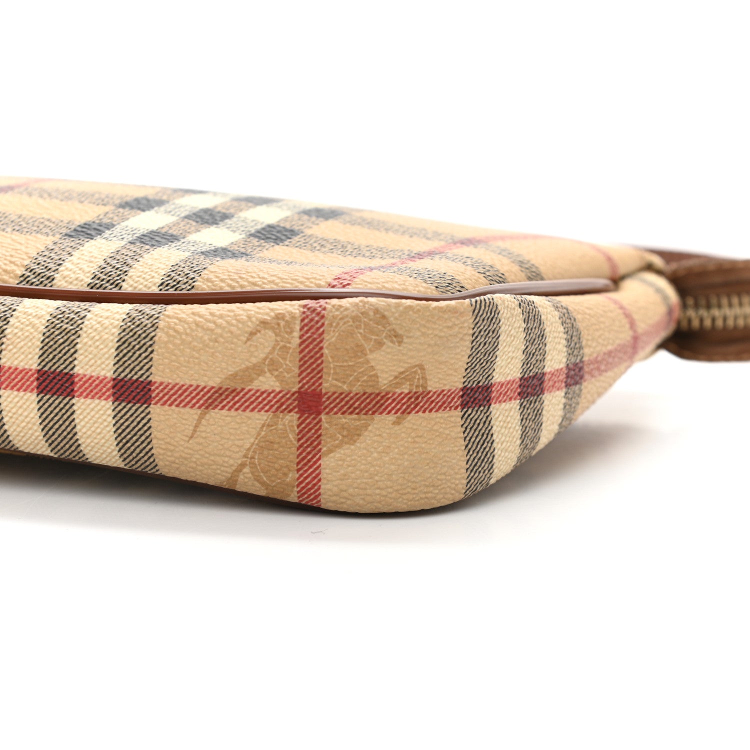 Burberry Haymarket Check Pochette Tan 10 of 10