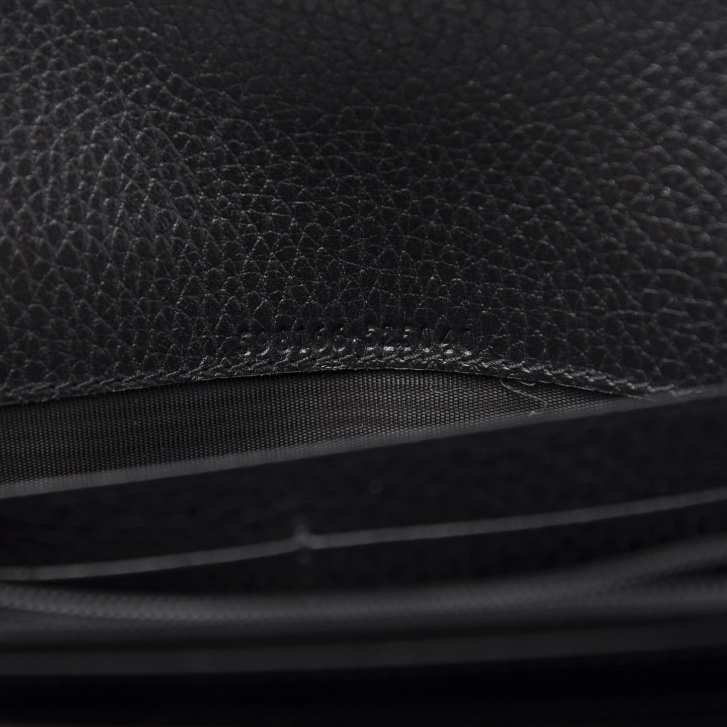 Pebbled Calfskin Icon Continental Wallet Black