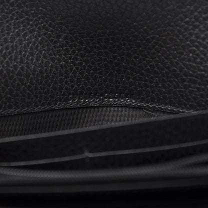 Gucci Pebbled Calfskin Icon Continental Wallet Black 7 of 10