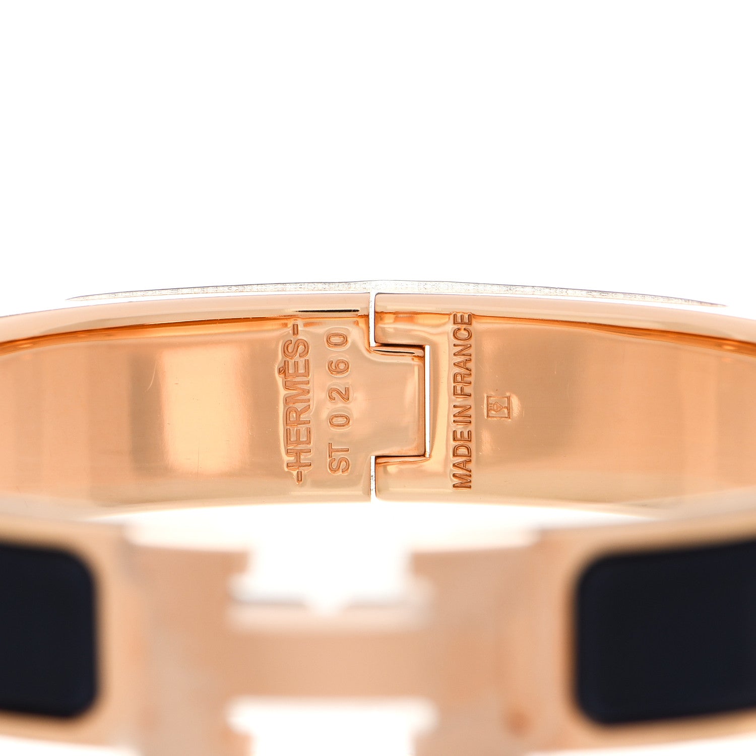 Hermes Enamel Narrow Clic Clac H Bracelet PM Black 4 of 5