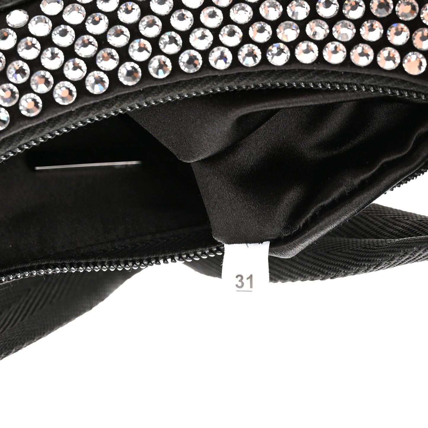 Satin Crystal Mini Re-Edition 2000 Bag Cristal