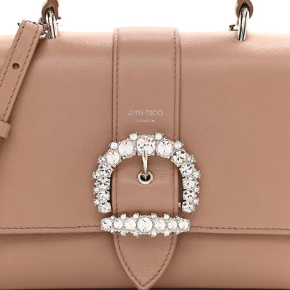 Jimmy Choo Calfskin Crystal Medium Cheri Top Handle Bag Powder Pink 15 of 17