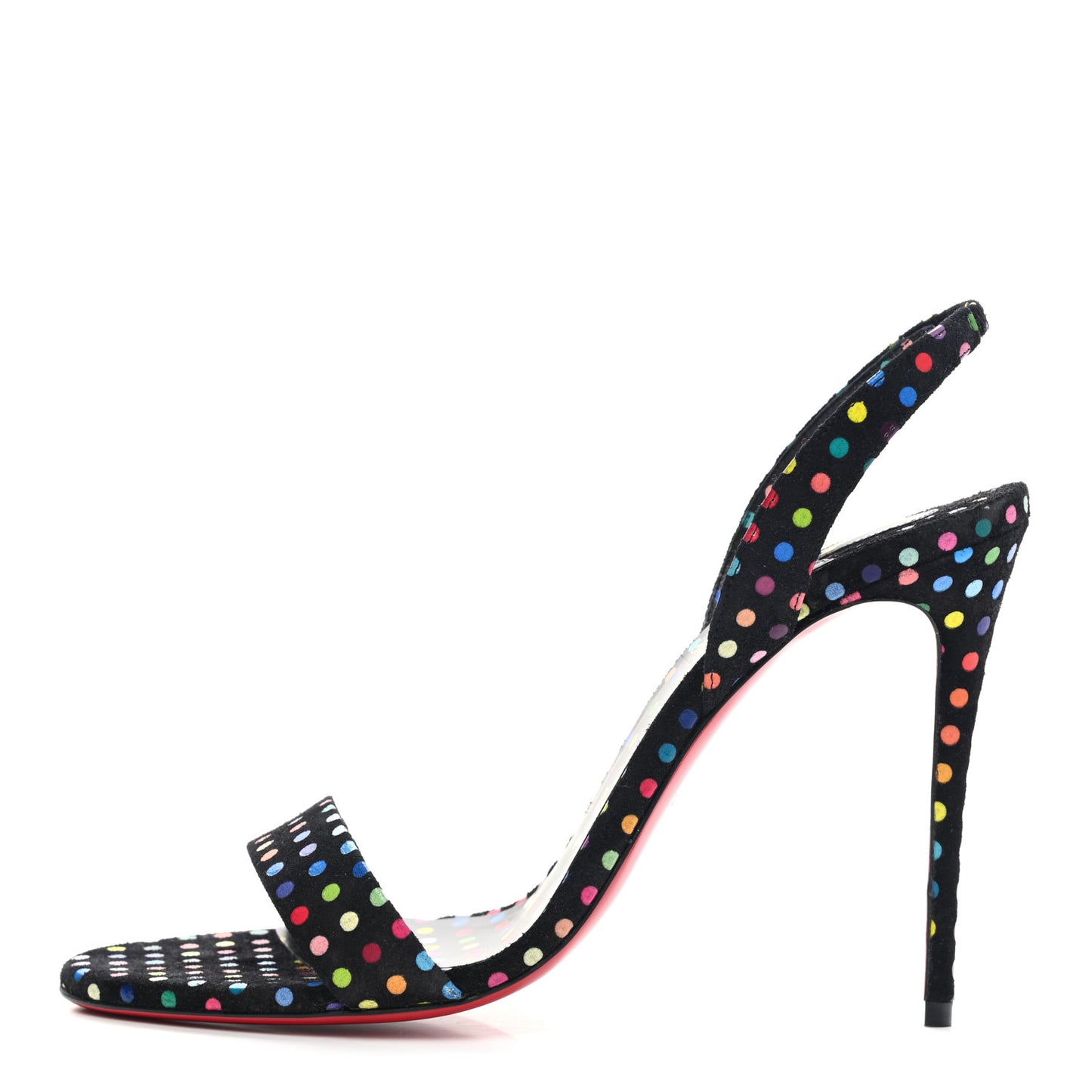 Suede O Marylin Sandals Heels 39 Black Multicolor