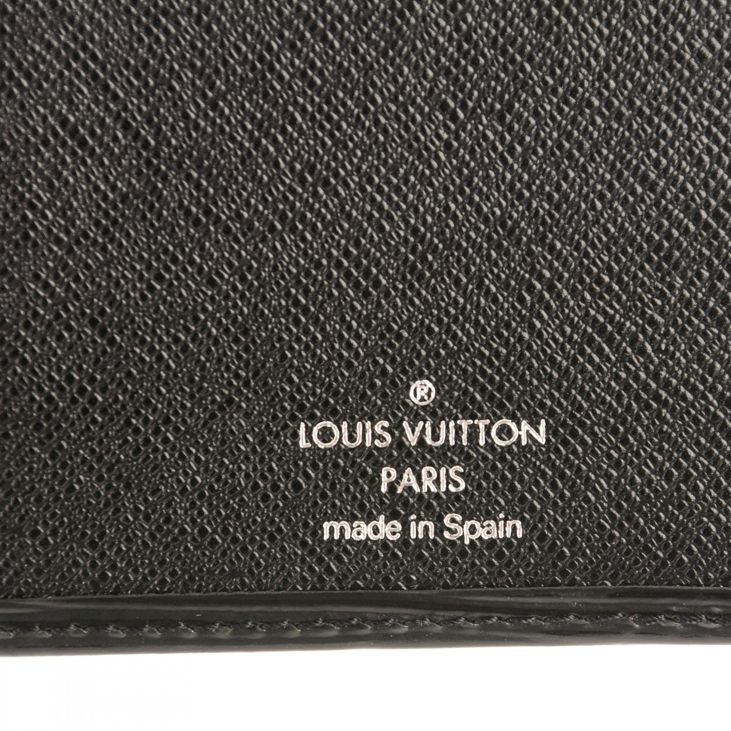Louis Vuitton Epi Checkbook Organizer Wallet Black 6 of 7