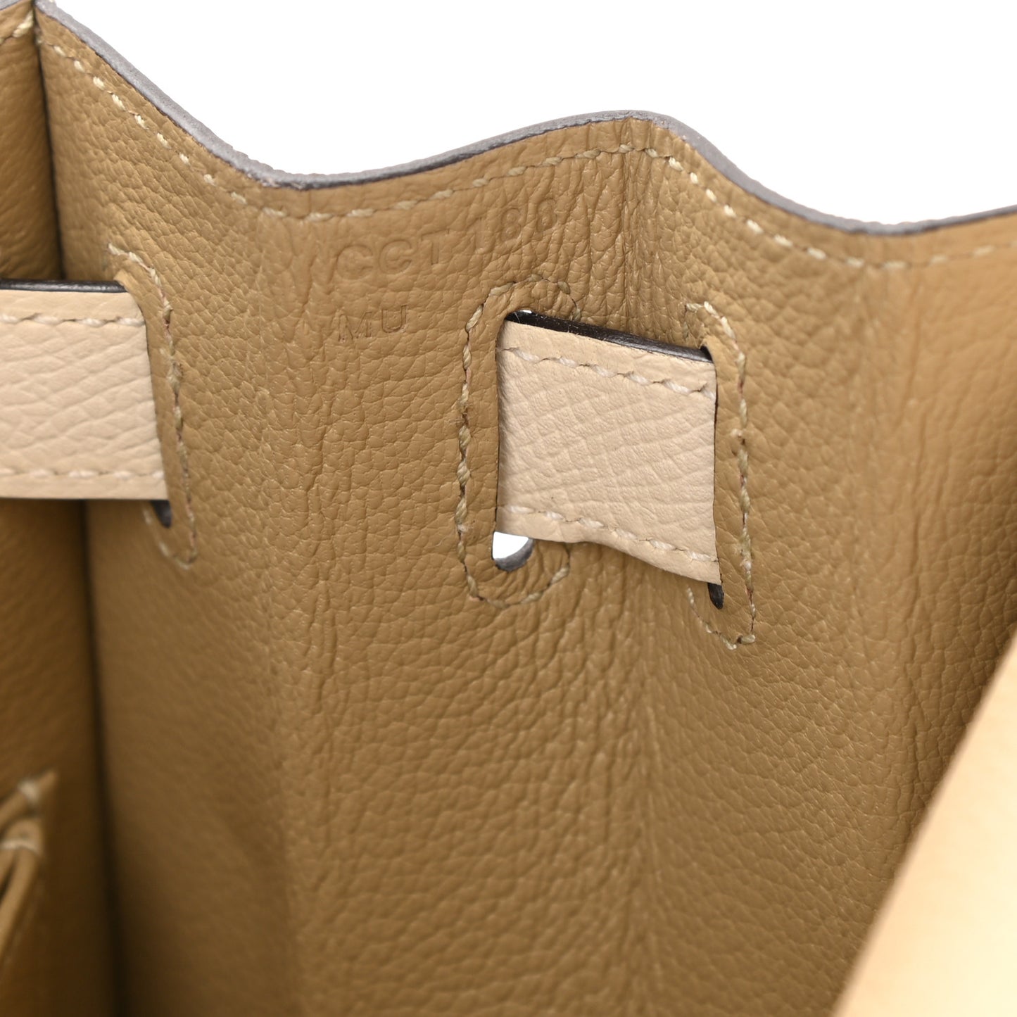 Epsom Bi-Color Horseshoe Kelly Sellier 28 Trench Craie