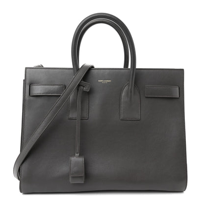 Saint Laurent Calfskin Small Sac De Jour Fog 1 of 12
