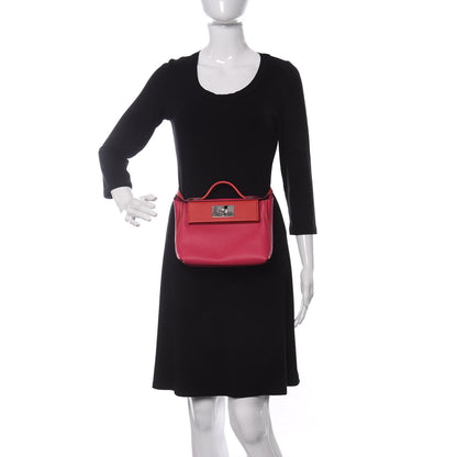 Hermes Evercolor Swift 24/24 21 Rose Mexico Rouge De Coeur 2 of 12