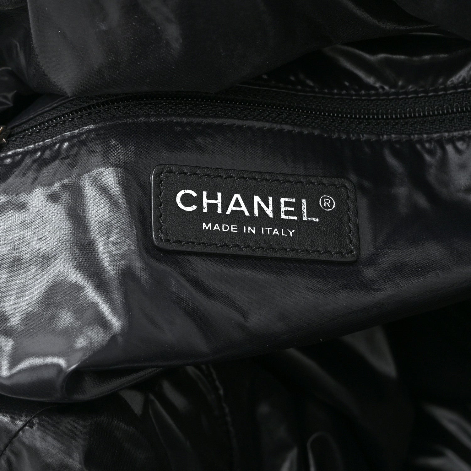 Chanel Wool Calfskin Embroidered Paris Hamburg Drawstring Backpack Black 6 of 10