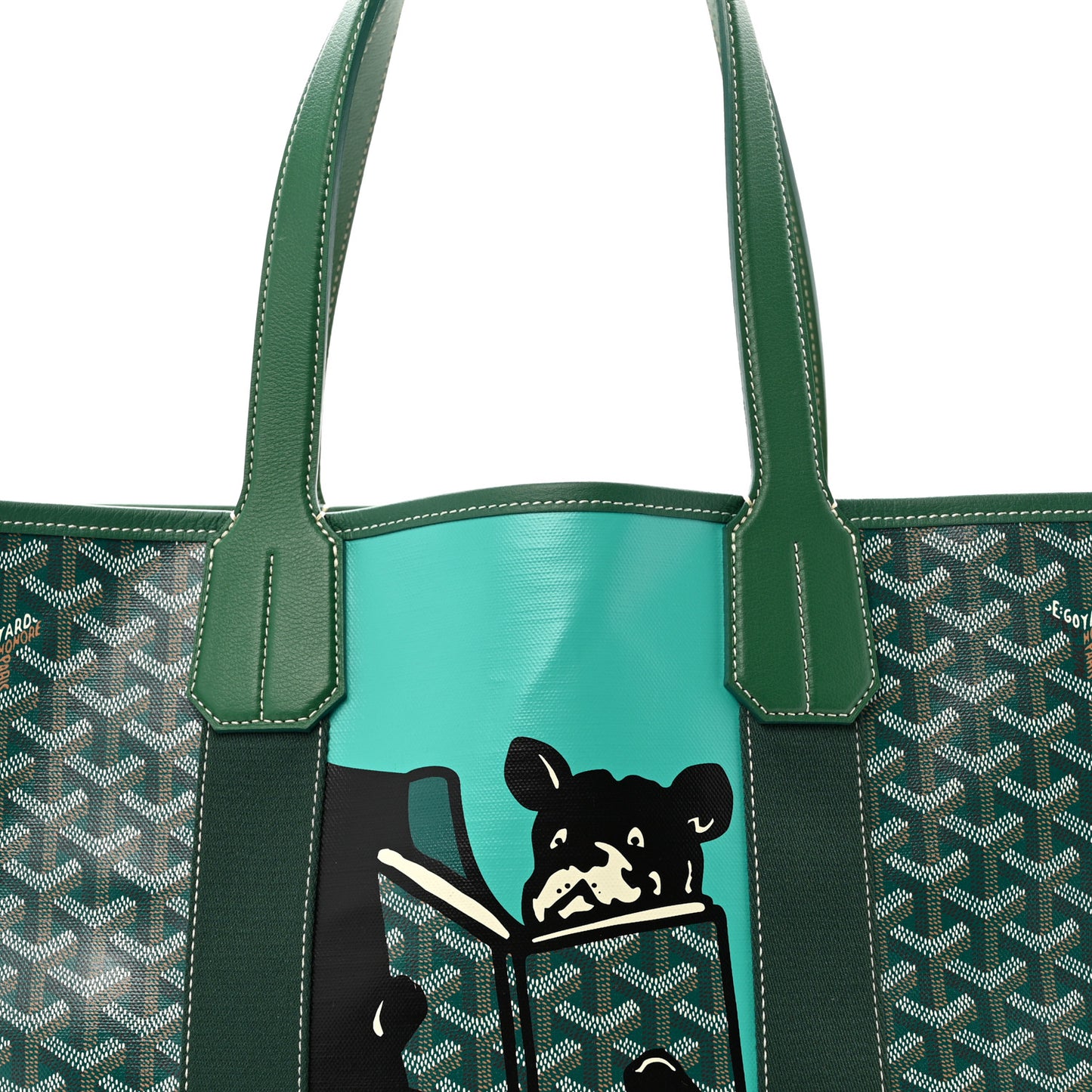 Goyardine Villette MM Tote Green