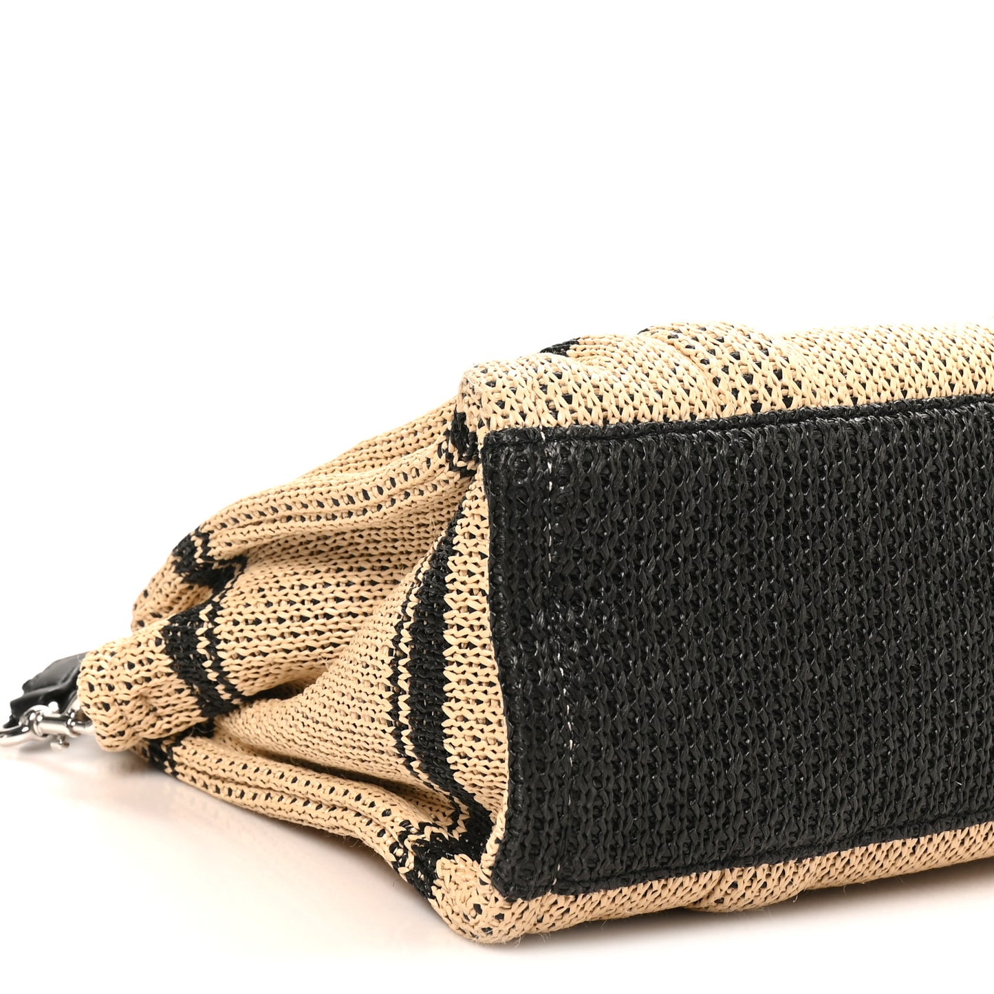 Straw Jacquard Medium The Traveler Tote Bag Natural