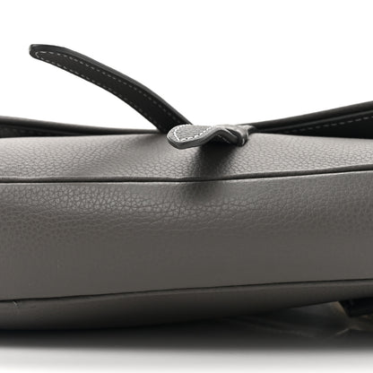 Christian Dior Grained Calfskin Kim Jones Saddle Bag Grey 9 of 14
