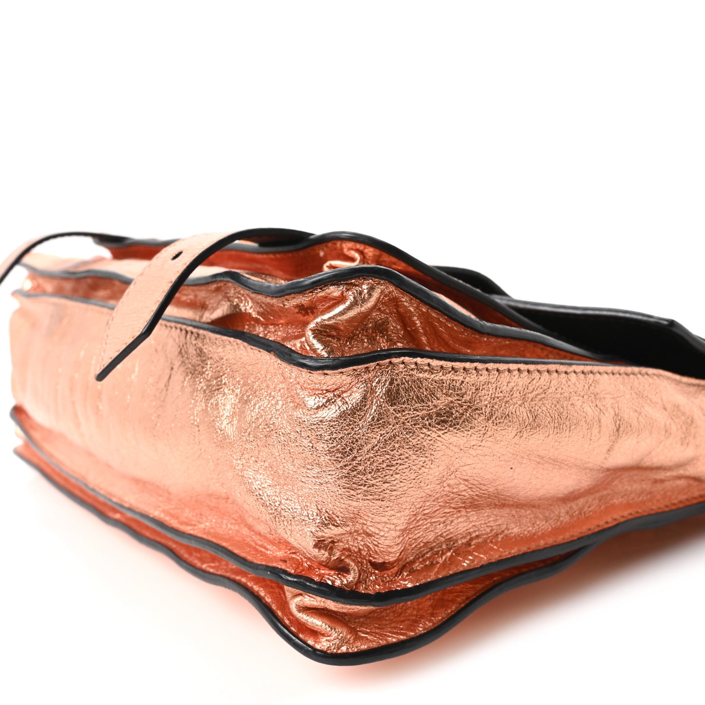 Metallic Lambskin Medium PS1 Satchel Copper