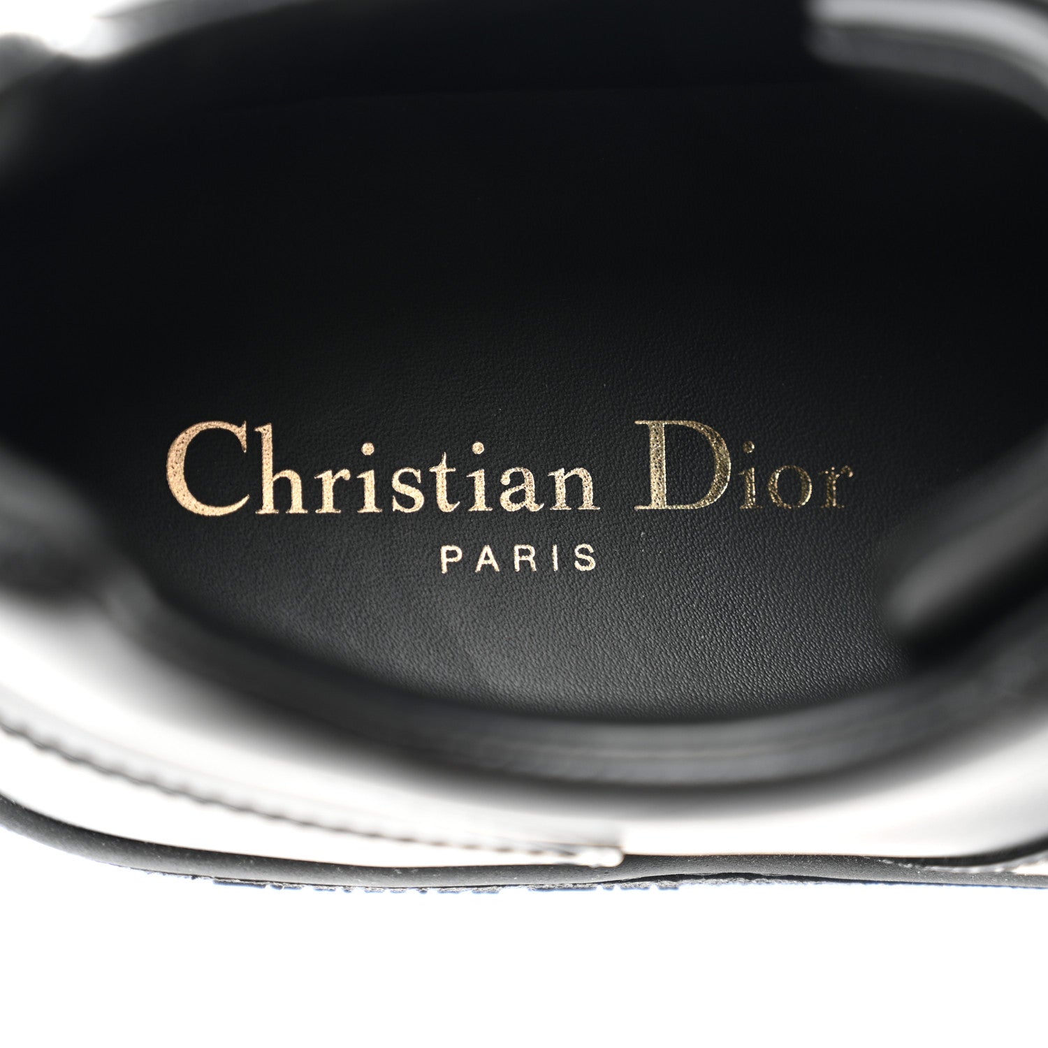 Christian Dior Calfskin Suede Logo Sneakers 40 Black 7 of 9