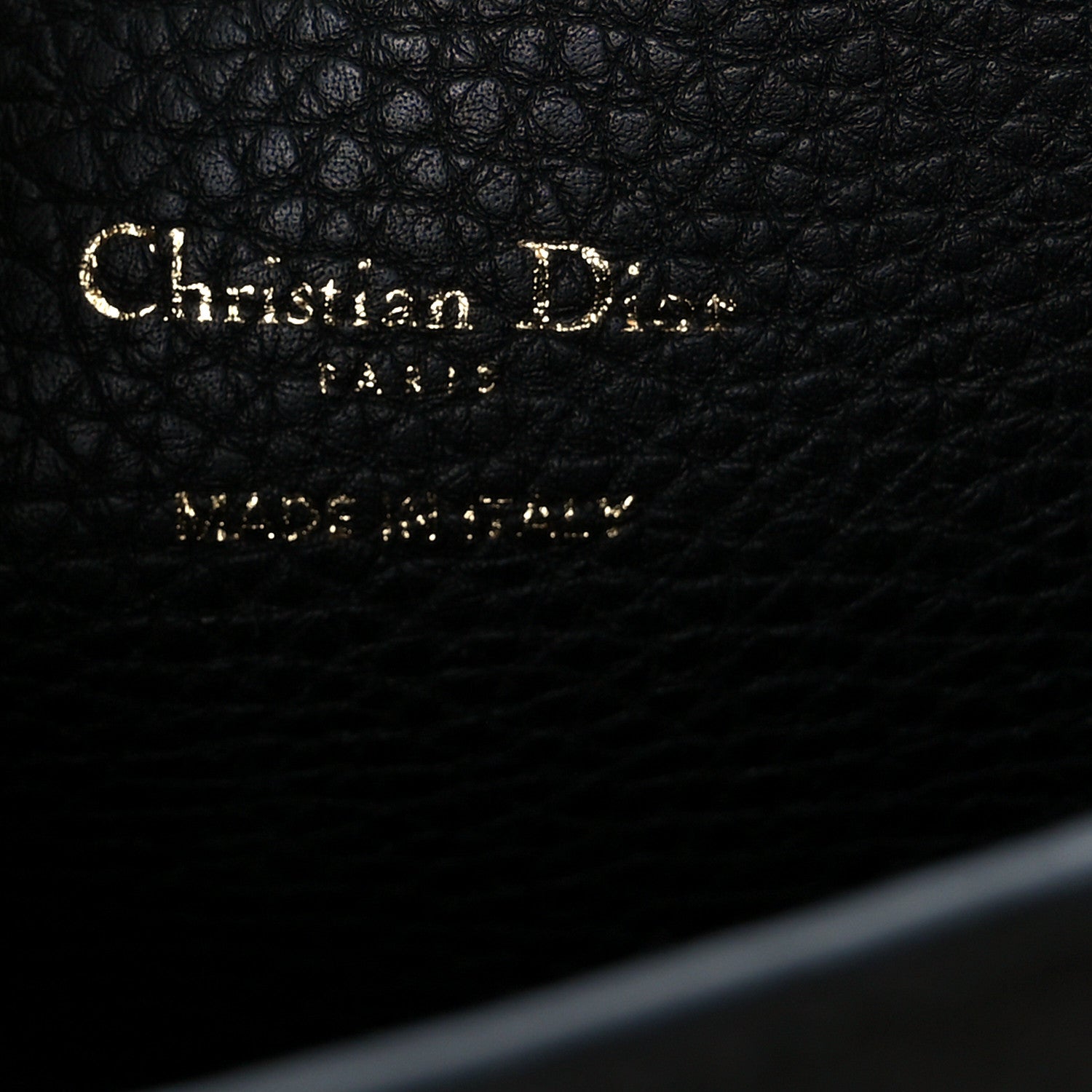 Christian Dior Grained Calfskin Large Bobby Flap Black 6 of 10