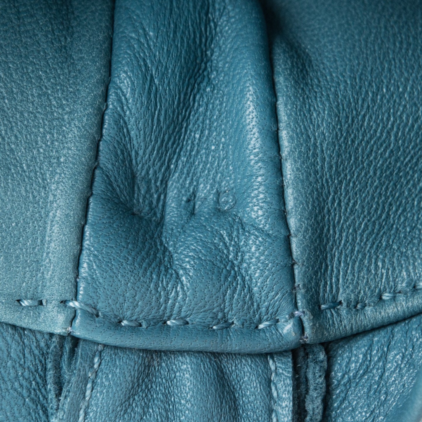 Lambskin Clou De Selle Pouch Blue Jean