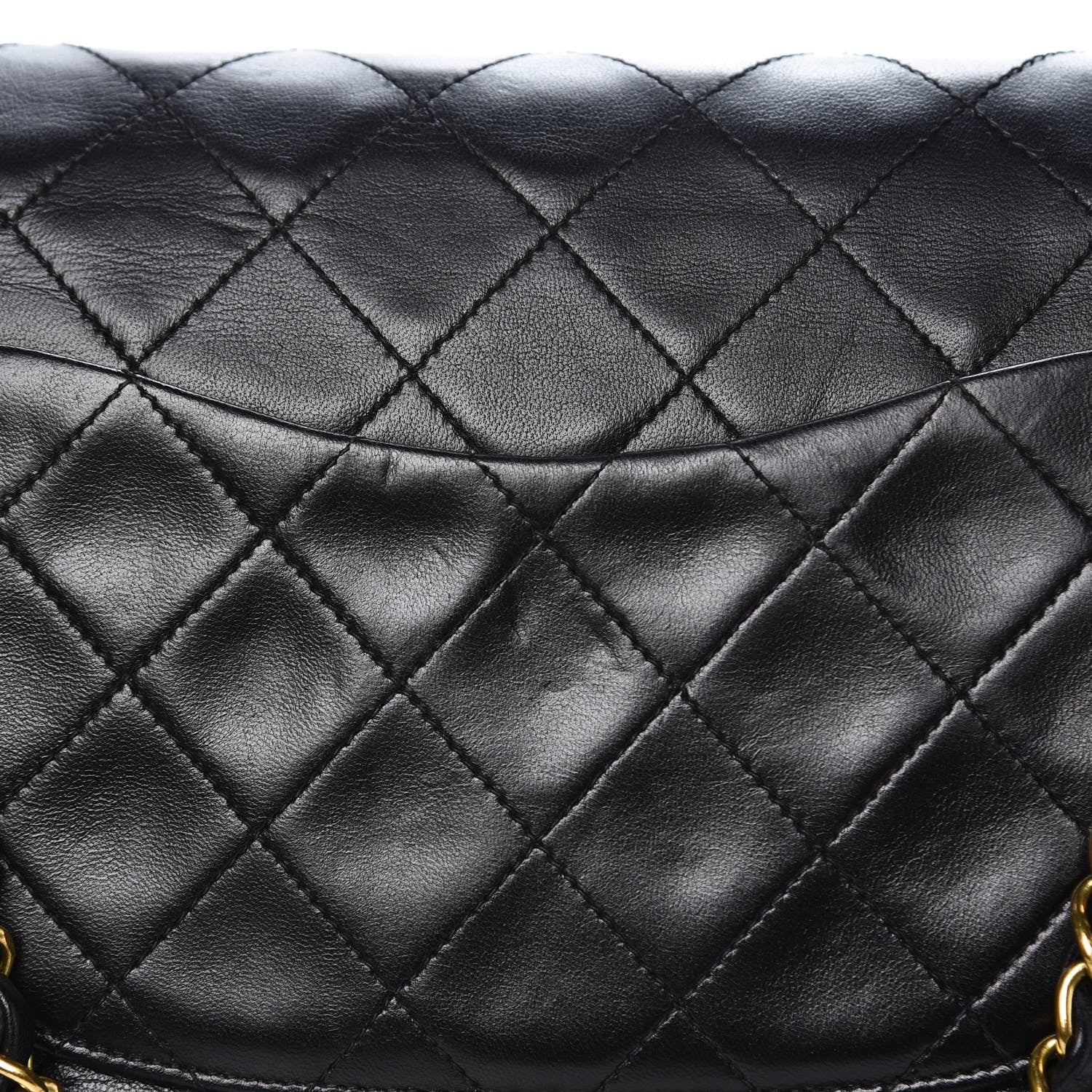 Chanel Lambskin Quilted Medium Double Flap Black 9 of 13