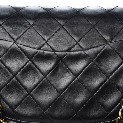 Chanel Lambskin Quilted Medium Double Flap Black 9 of 13