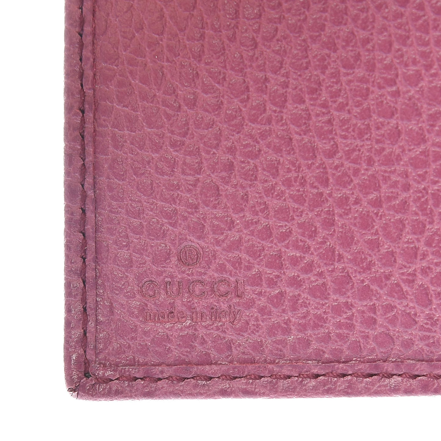 Dollar Calfskin Swing Train Pass Card Case Peonia Flower