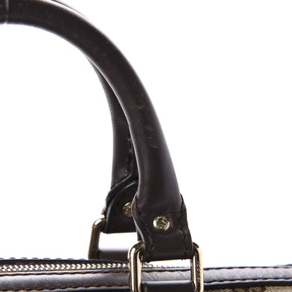 Gucci Monogram Vintage Web Medium Boston Dark Brown 14 of 16