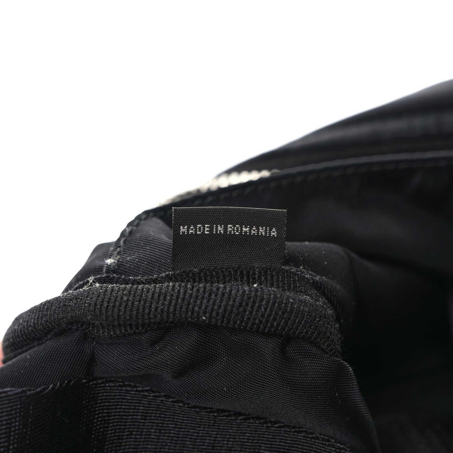 Re-Nylon Triangle Quilted Padded Shoulder Bag Black